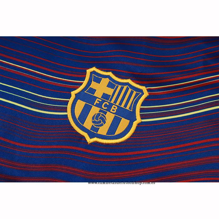 Chandal del Barcelona 25-26 Manga Corta Amarillo - Pantalon Corto Azul